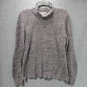 Joie Adaliz Ruffle Mock Neck Cashmere Sweater Size Medium